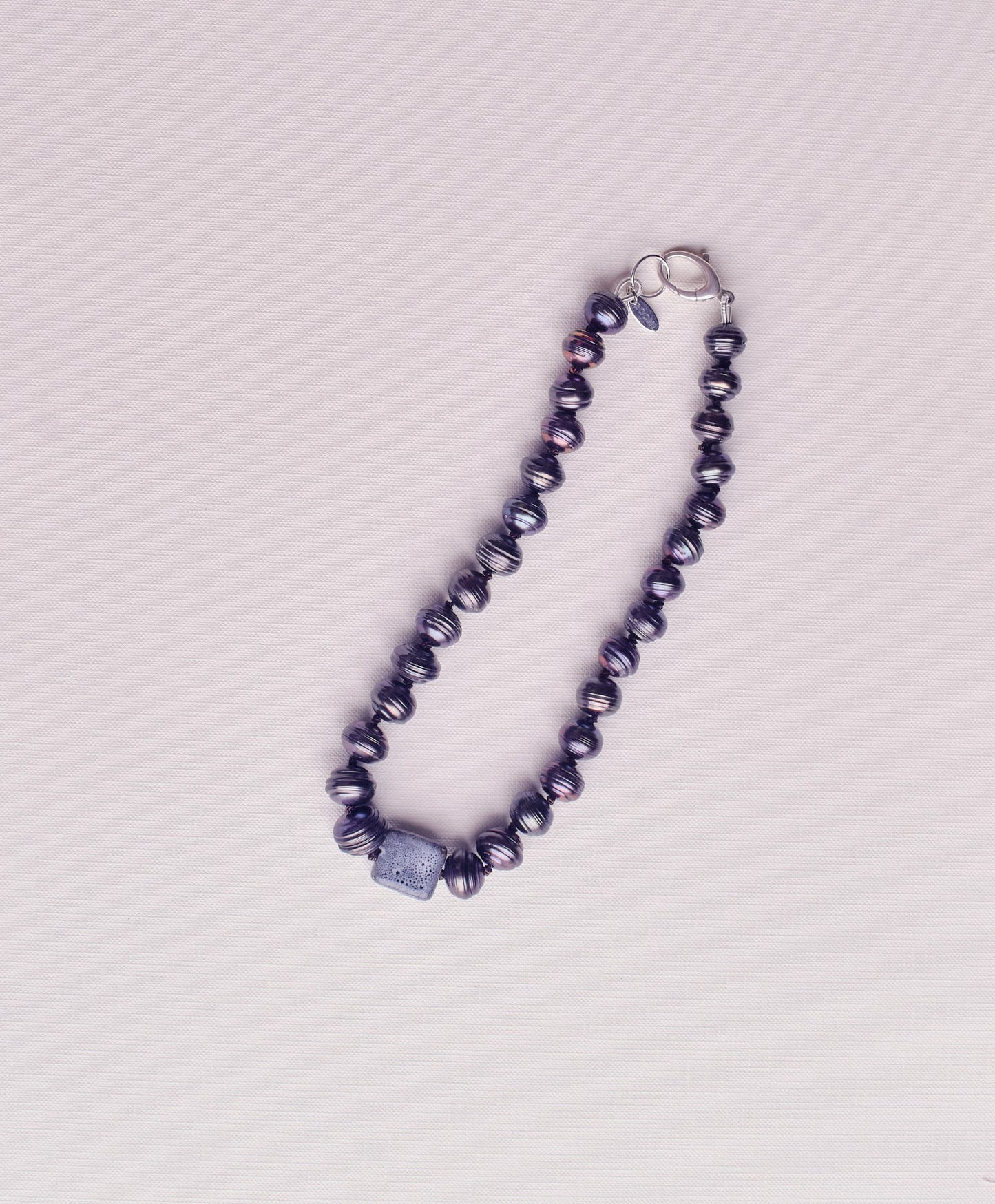 Peacock Pearl + Square Ceramic