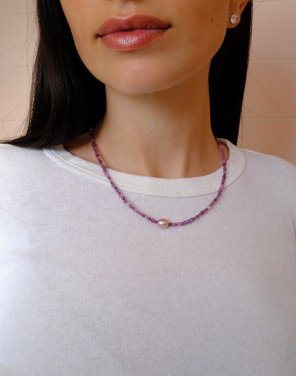 Amethyst + Ruby + Pearl