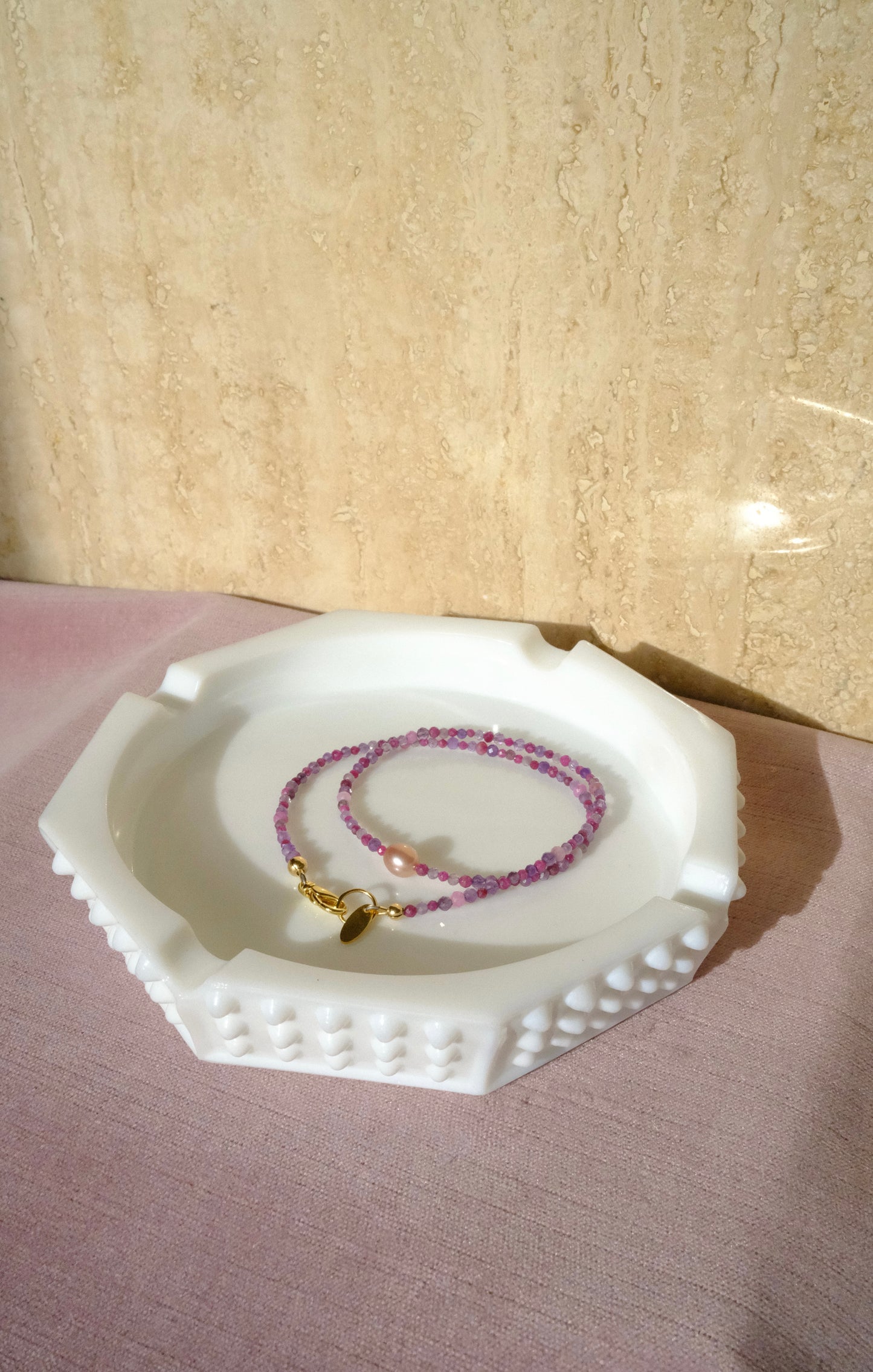 Amethyst + Ruby + Pearl