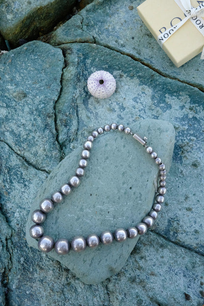 Vintage Graduated Sterling Silver Necklace