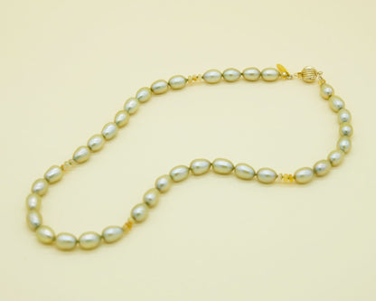 Green Pearl + Fire Opals