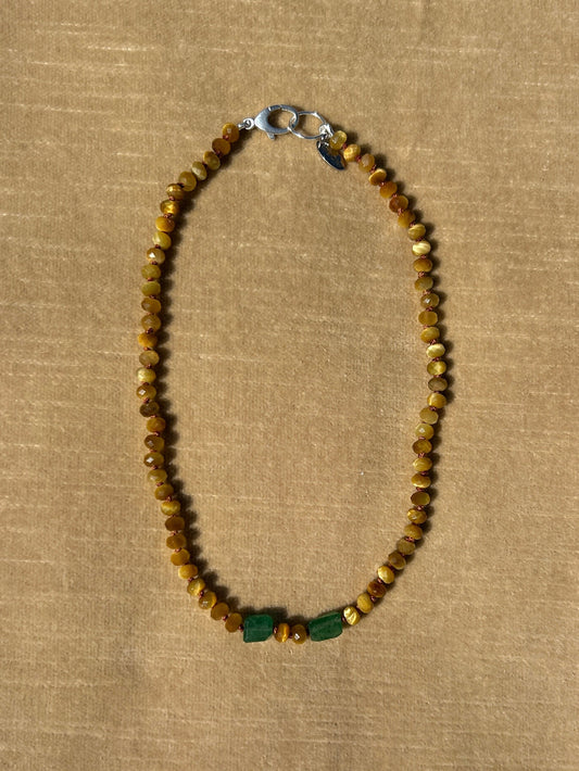 Tiger's Eye + Emerald