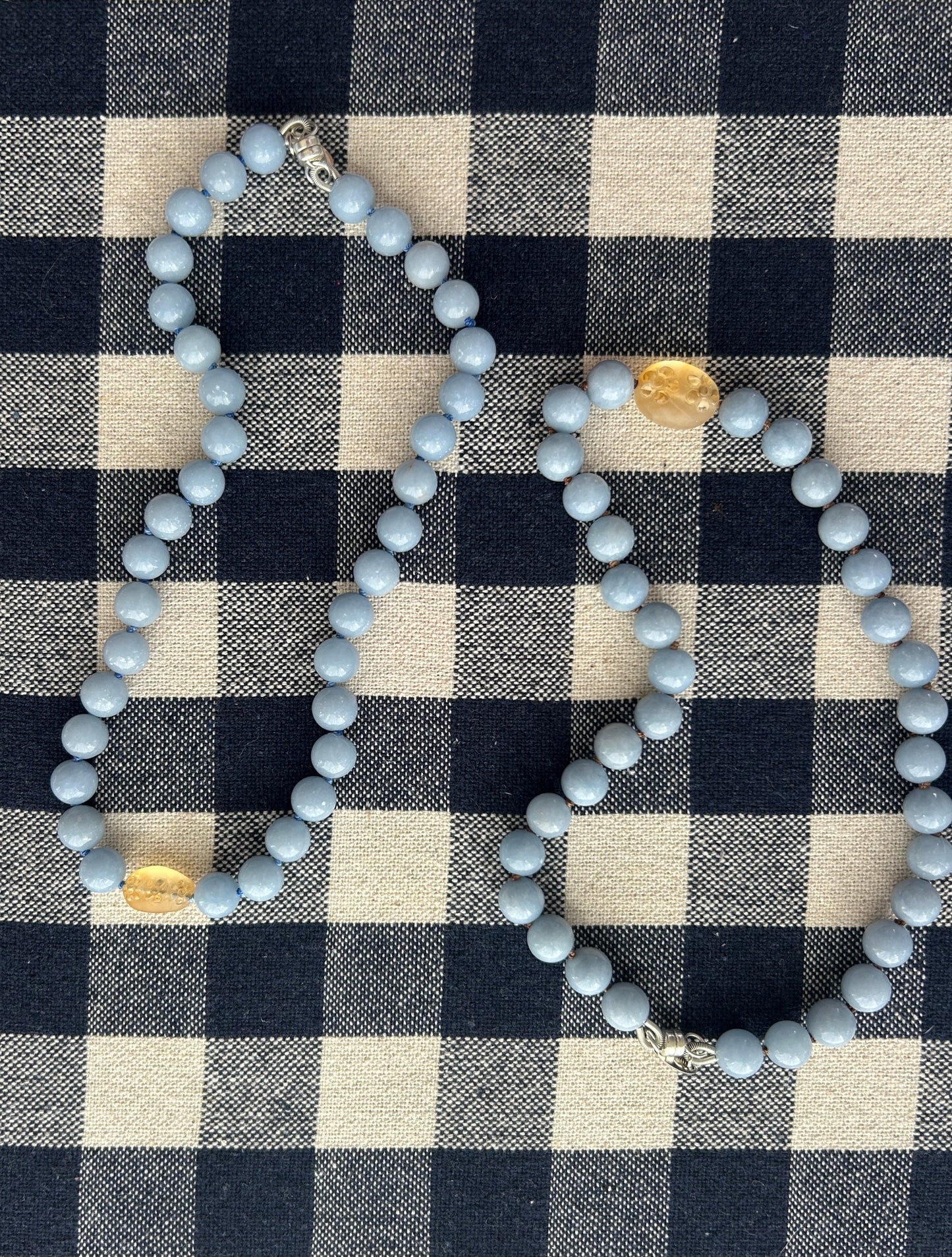 Angelite + Citrine Flowers