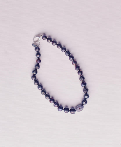 Peacock Pearl + Oval Ceramic