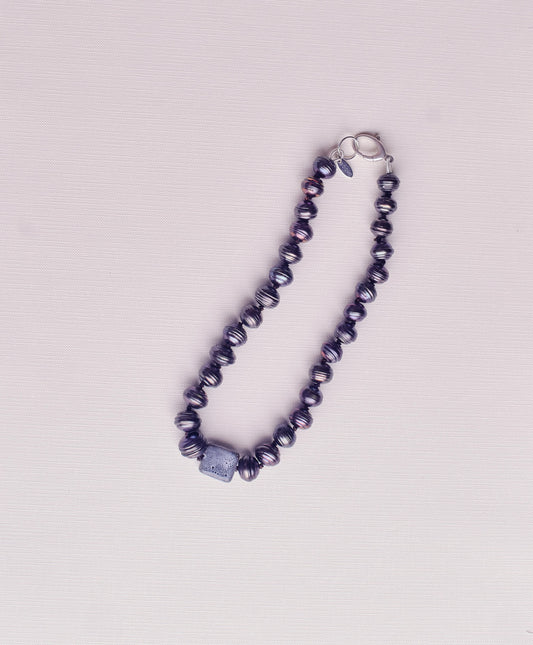 Peacock Pearl + Square Ceramic