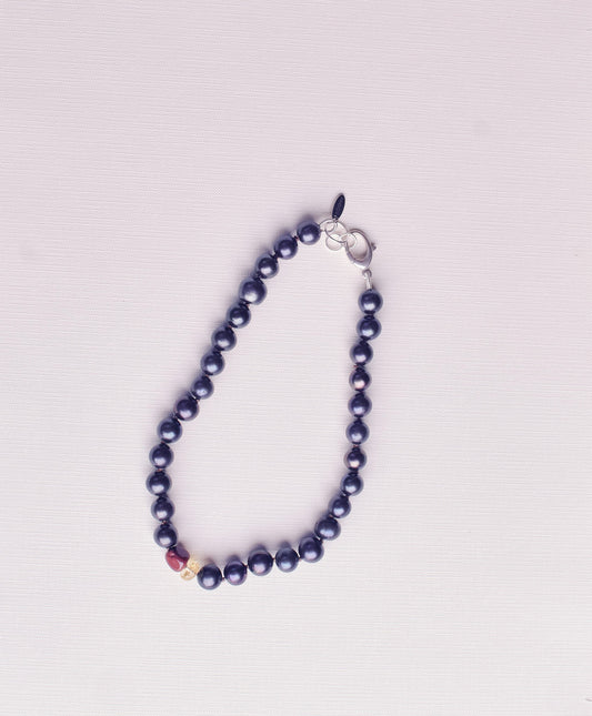 Peacock Pearl + Citrine + Red Jasper