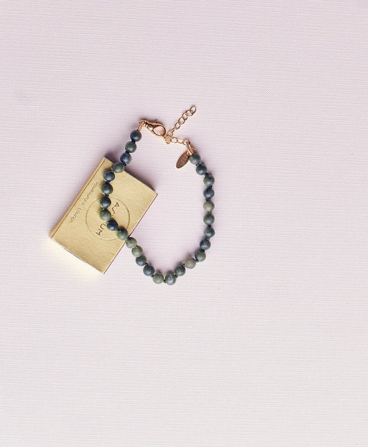 Olive Jade Anklet